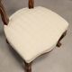 Antique Louis-Philippe chairs in walnut and fabric, Italy, 19th century.