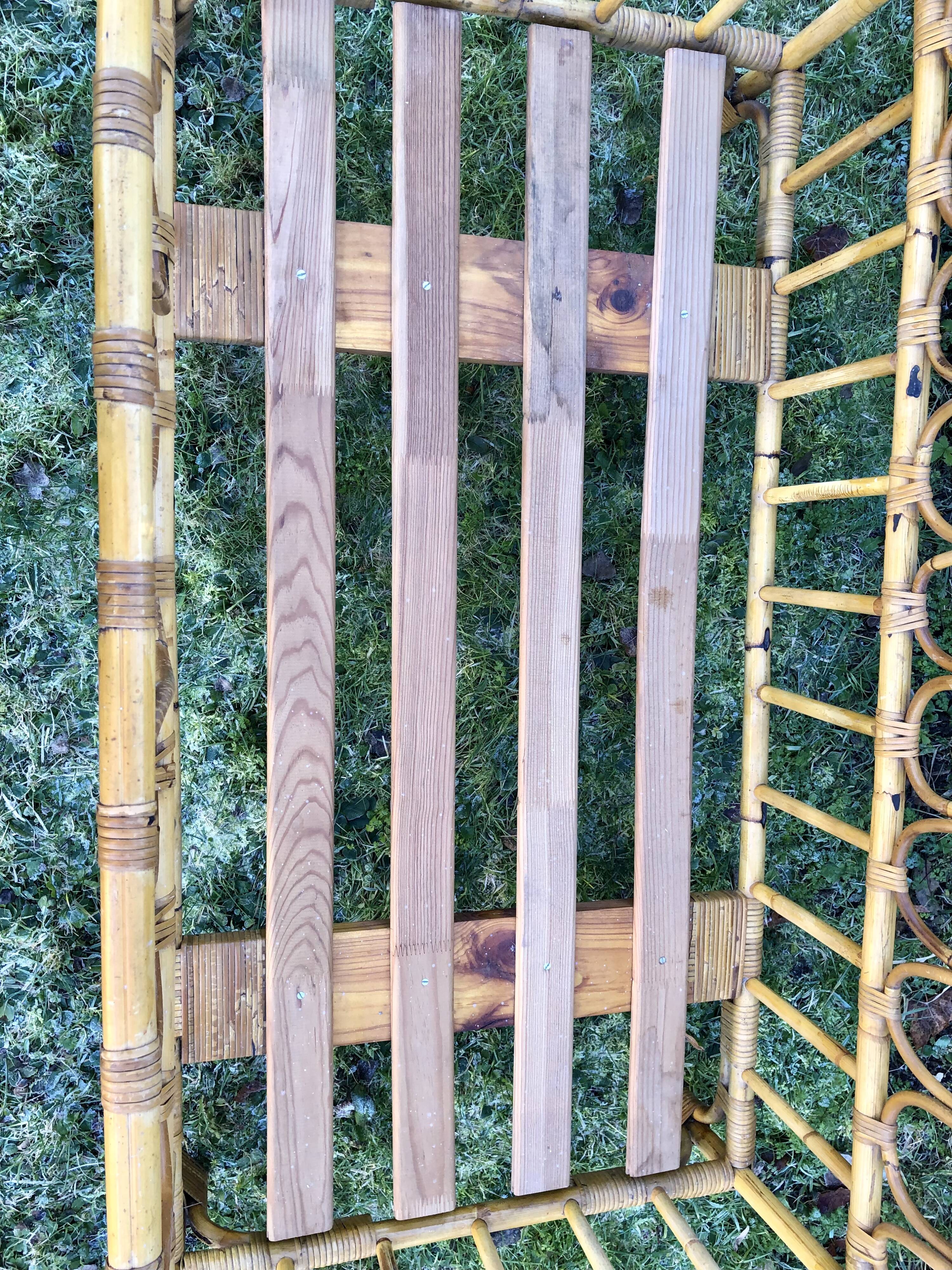 Children's rattan bed