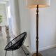 Mango wood floor lamp