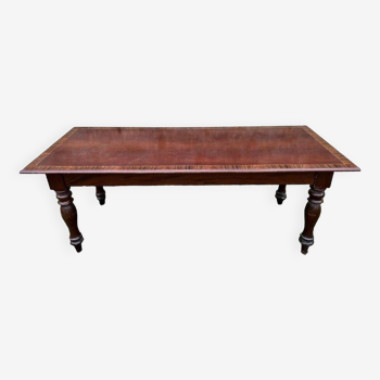 Napoleon III Period Desk Table In Mahogany And Precious Wood