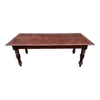 Napoleon III Period Desk Table In Mahogany And Precious Wood