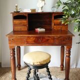 Antique solid walnut gadin desk