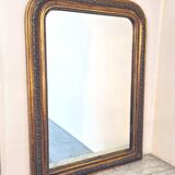 Antique large Louis Philippe mirror, decorated with gilt leaf - "Claude"
