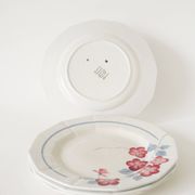 Set of 4 St Amand dessert plates, Printemps model, 1950.