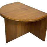 Vintage Side Table In Oak Minimalist 80's Design