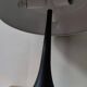 Lamp mushroom foot tulip metal black 3 fires
