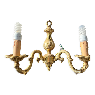 Wall lamp type Louis XV in bronze