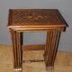 Set of Four Nesting Tables in Flower Marquetry circa 1900