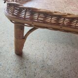 Tray on rattan legs