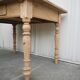 wooden dining table, vintage, turned legs, firm table style
