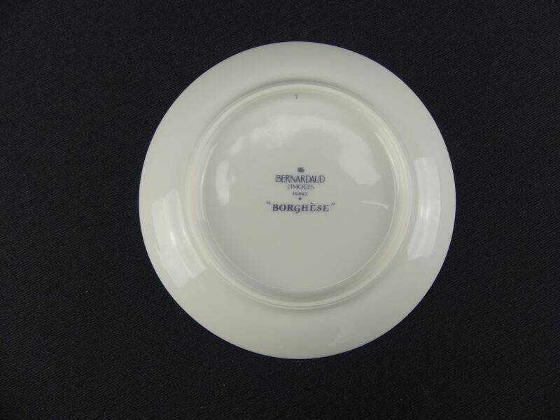 Bernardaud in Limoges, pair of bread plates with Borghese decoration