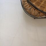Desserte wicker bar to Italian 1960