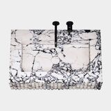 Luca - Grooved Marble Sink - Calacatta Viola - Medium