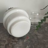 Oil lamp in opaline and brass
