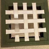 Vintage footrest pouf