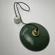 Old green enamel pendant 24.5 cm