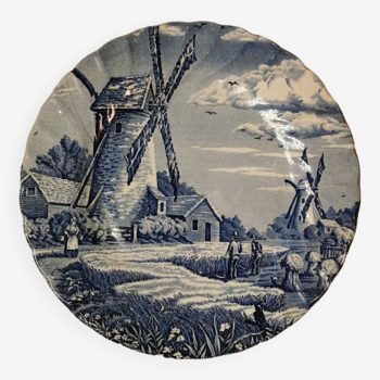 Myott Meakin Staffordshire Moulin Bleu Delft Style Collection Plate