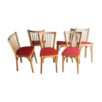 Suite de 6 chaises Baumann N°53