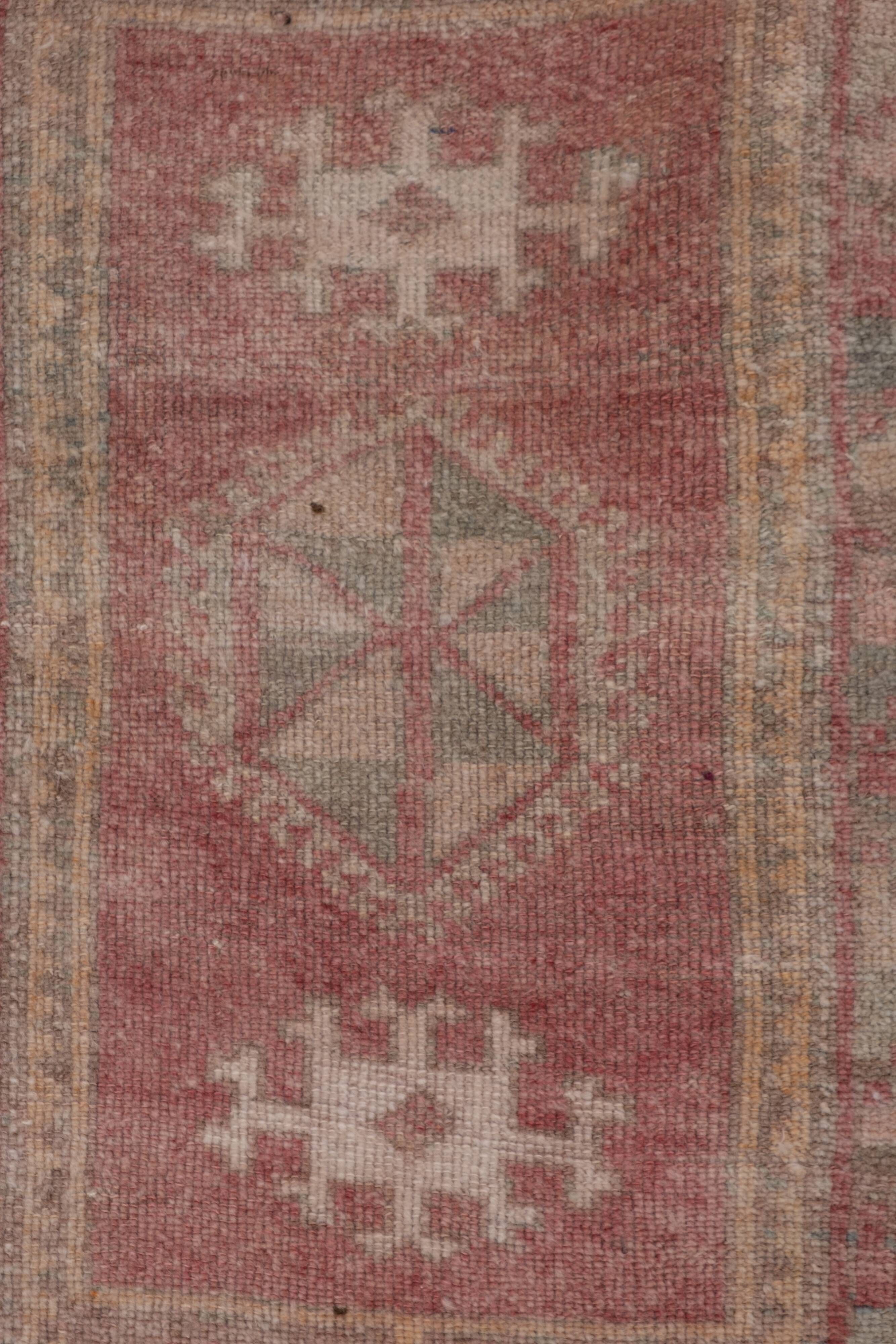 Distressed turkish small rugs, 1970s, set of 2