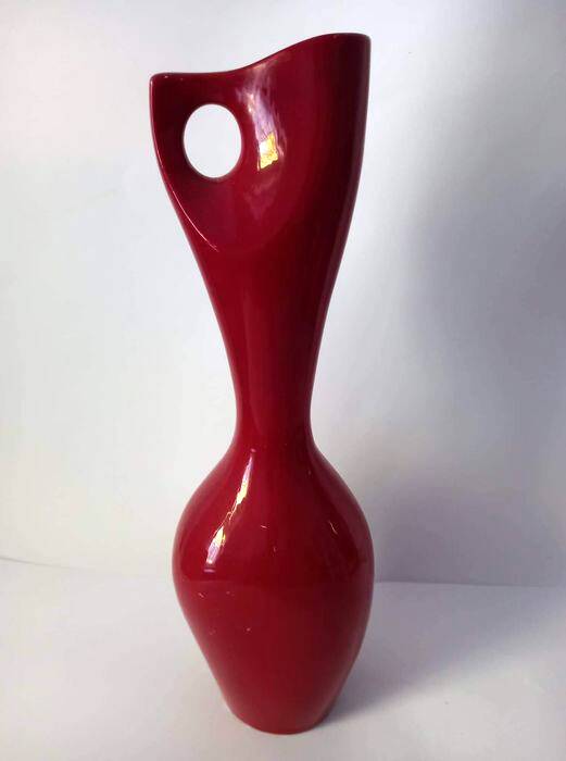 Vintage Eosin Vase • Porcelain • Fürtös György • Zsolnay • 1960