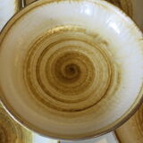 6 hollow Longchamp stoneware plates in very good condition