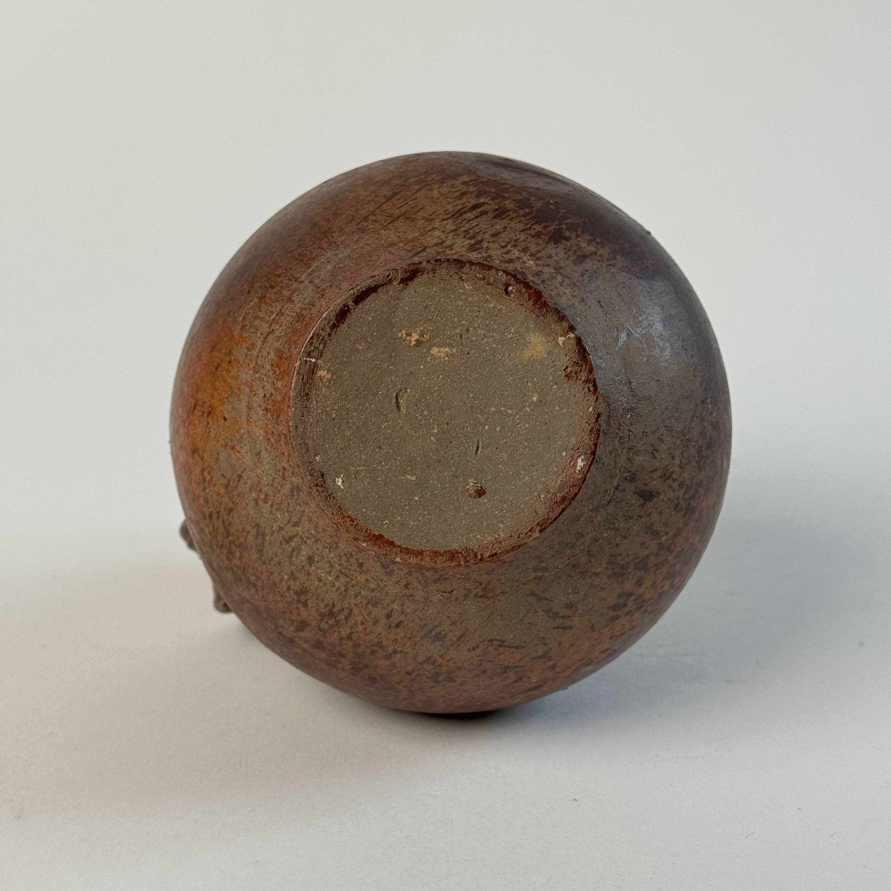 Pair of small Jacky Coville stoneware pitchers, 1970