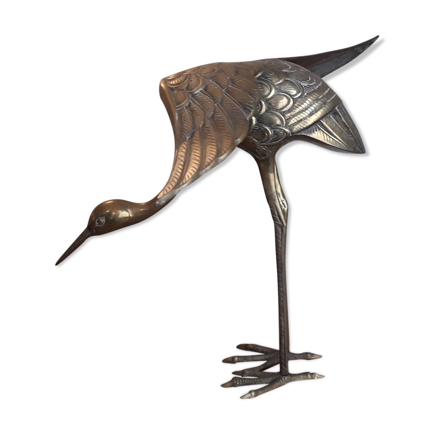 Brass heron