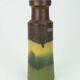 Vase vintage Scheurich des années 1960-70 modèle 205-32 glaçure mate nuances de jaune