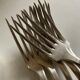 6 forks and 6 spoons in silver metal Cluny Vieux Paris circa 1900