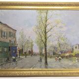 E. Febvre - Oil On Panel “Street Scene”