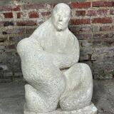 Plaster sculpture by dragoljub milosevic 1970