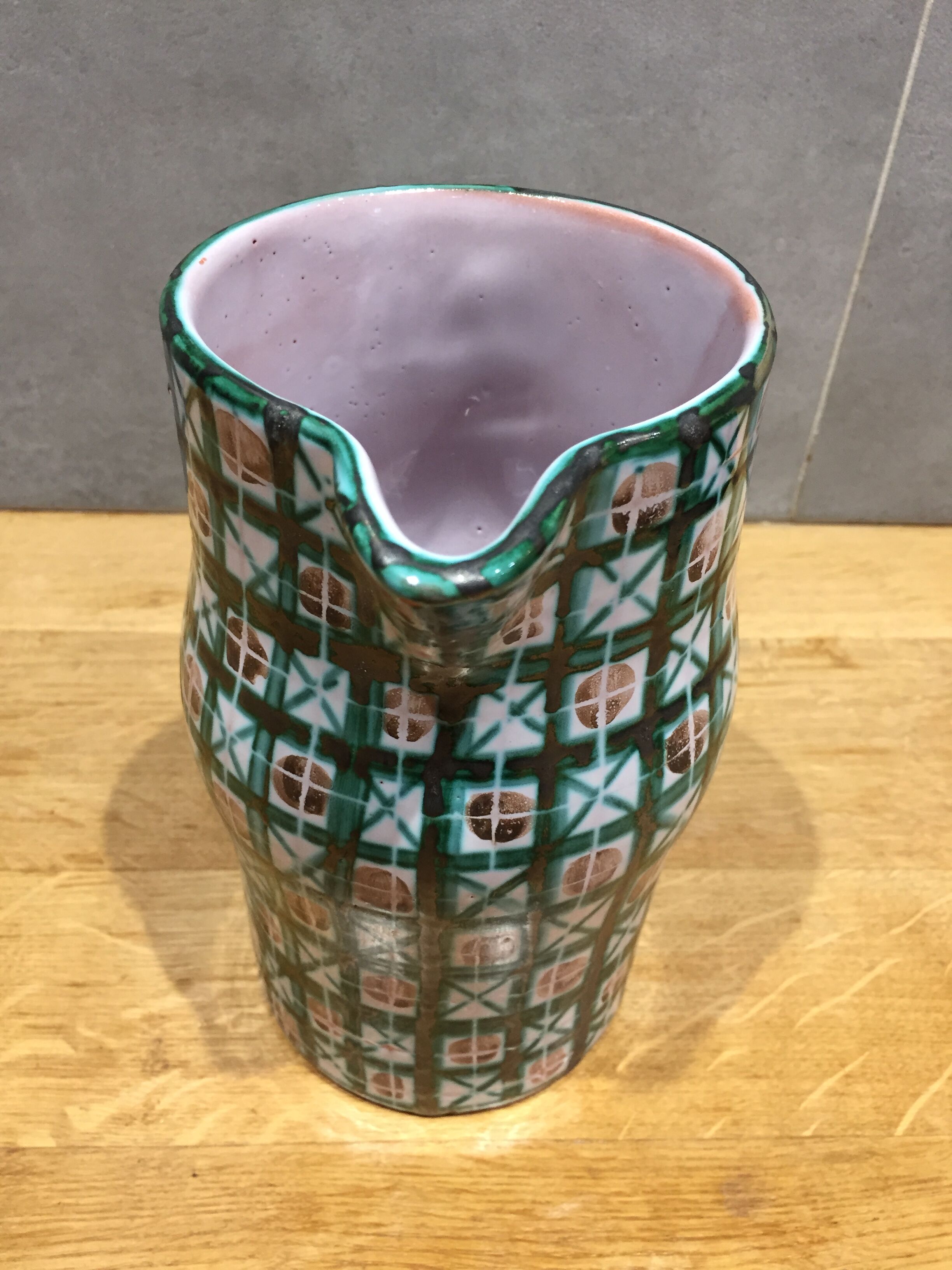 Robert Picault Vallauris ceramic pitcher 60s