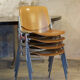 Set of four Piretti chairs for Castelli publishing house 1965'