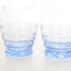 Blue water glasses x5, art deco, delicate, antique, ancient