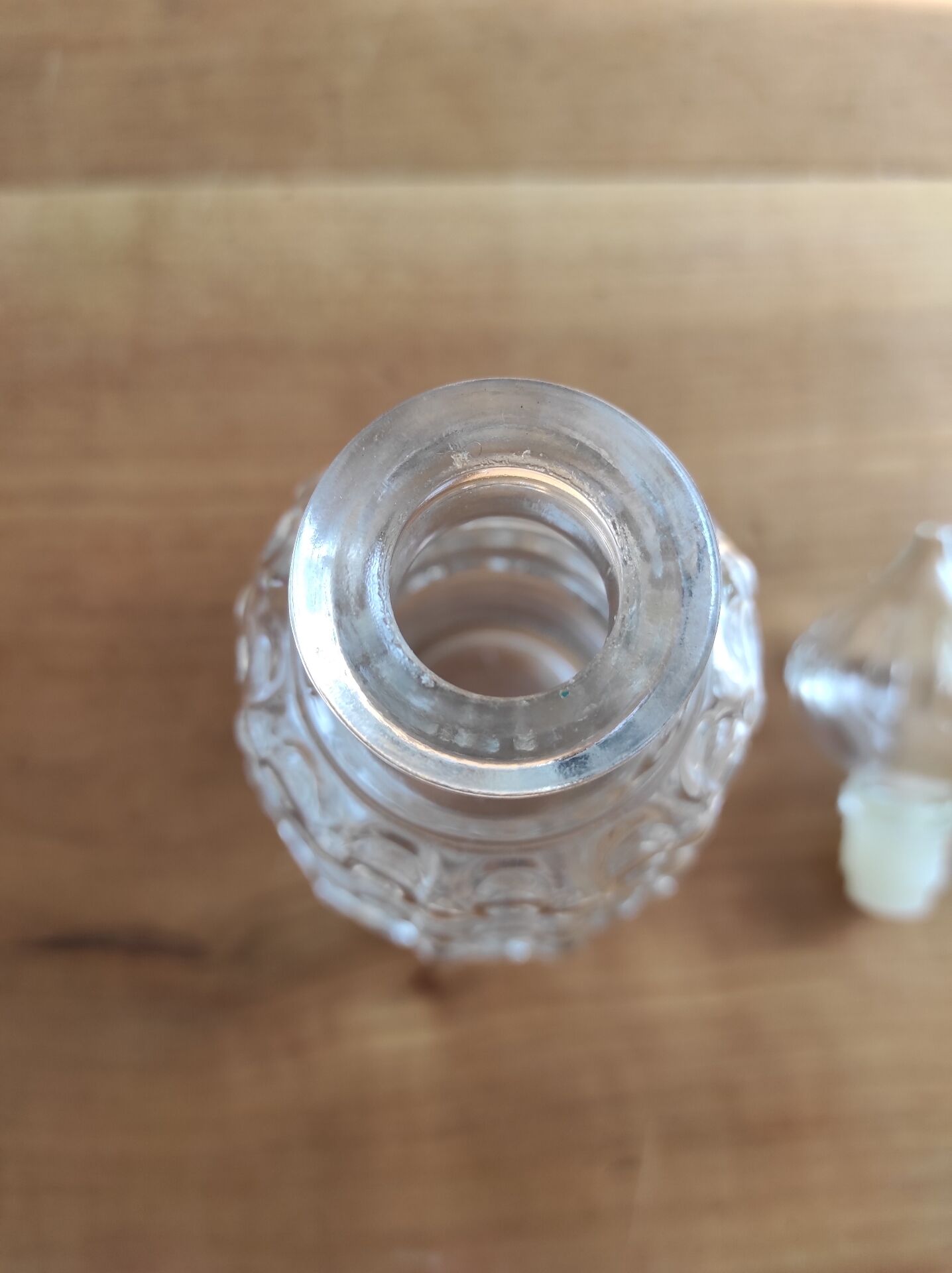 Vintage glass carafe 0.375 L