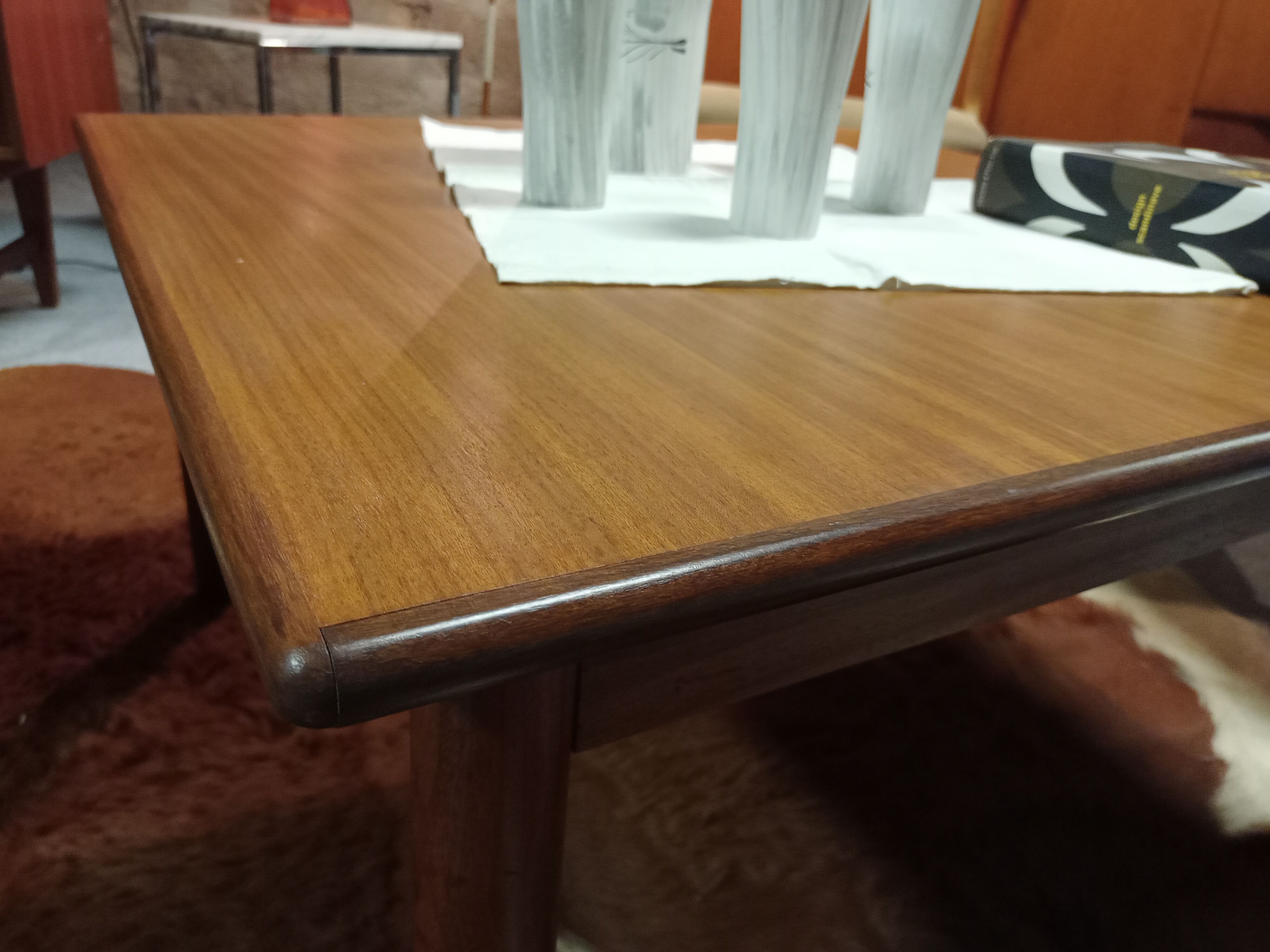 Scandinavian design teak square coffee table