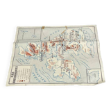Old double-sided school map, Rossignol edition