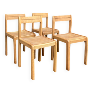 lot de 4 chaises style