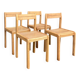 Set of 4 Scandinavian style chairs