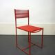 4 chaises rouges Spaghetti de Giandomenico Belotti pour Alias