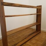 Etagère ancienne en bois massif et bois exotique