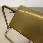 Lampe de table cubique moderniste en laiton et métal par Florian Schulz, Allemagne, années 1970