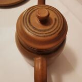 Coffee service or tea in Sarguemine sandstone from the 'Art Workshop of Lorraine'