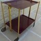 Vintage 50s Textane brand rolling and folding trolley