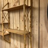 Double shelves murale rattan 1960