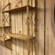 Double shelves murale rattan 1960