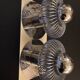 Double "spring" wall light Andréa Lazzari. Vintage.