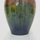 Vase in flamed stoneware with Rambervillers style ear. Signed