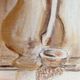 Signed still life painting in Provence "alcove with the jug"