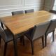 Table room & board parsons – noyer & metal structure – 183 × 91 cm